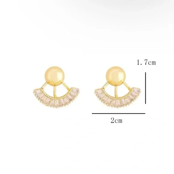 Double sided earrings - Picture 3 of 4